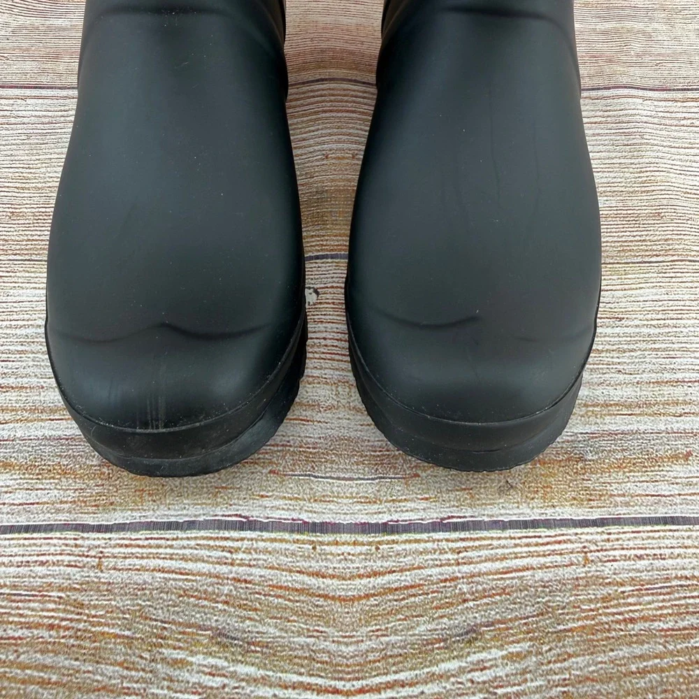 Hunter Original Short Black Matte Waterproof Rain Boots‎ Womens 9M 1881032